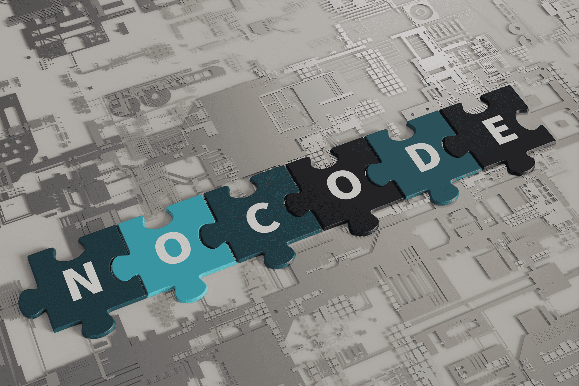 No-code concept 3D rendering