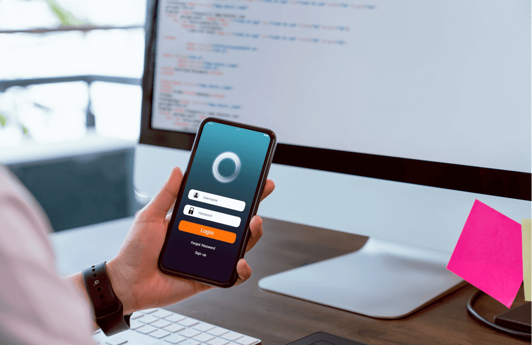 Custom app development workflow illustration