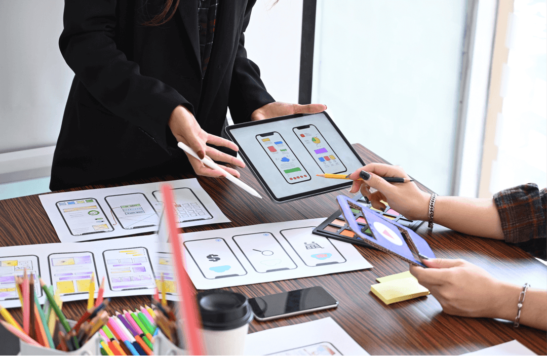 Strategic UI/UX design approach illustration
