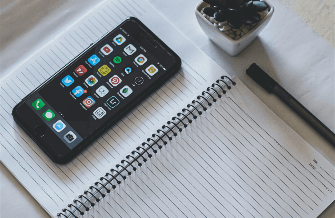 Developer working on iOS app development
