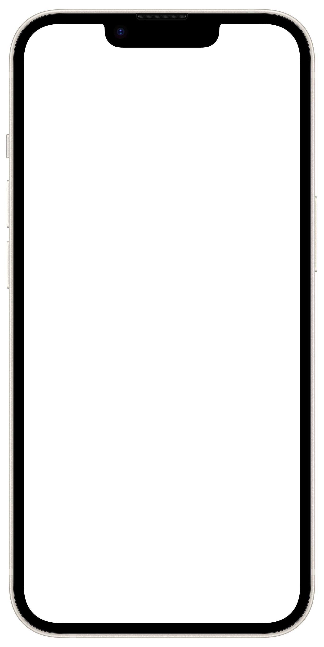 iPhone 14 Starlight device frame for Fitflix app showcase