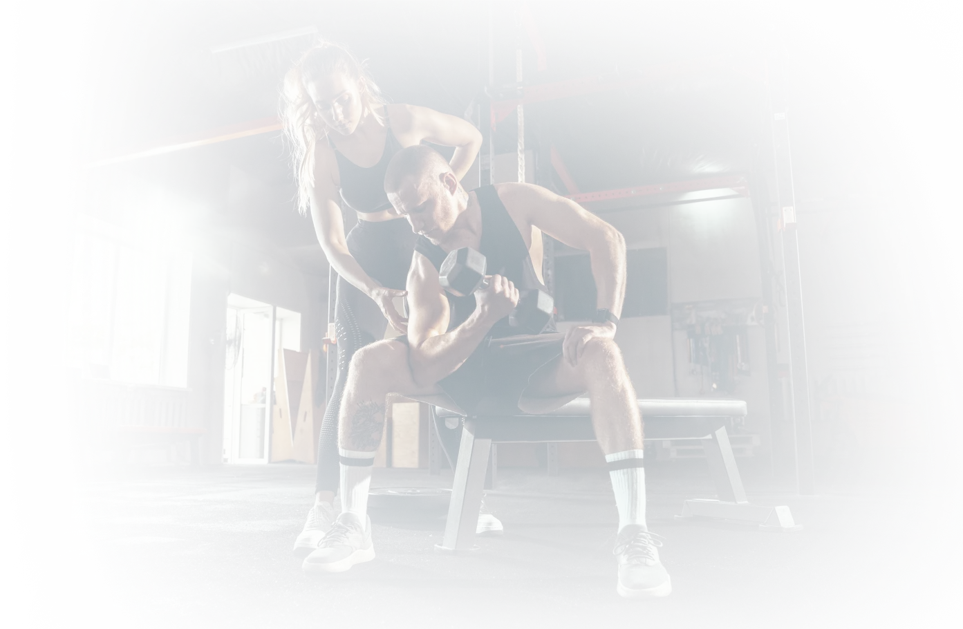 Fitflix app personal training section background